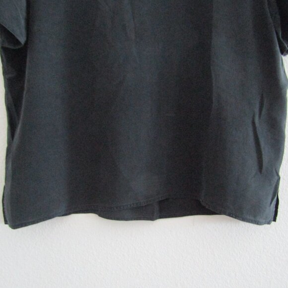 Jack Mulqueen Silk Top Black Medium Timeless Classic Capsule Wardrobe - Picture 3 of 10